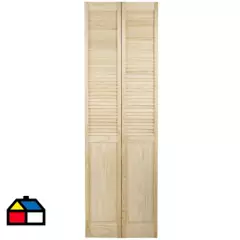 PROMASA - Puerta closet pino celosías 91 x 200 cm