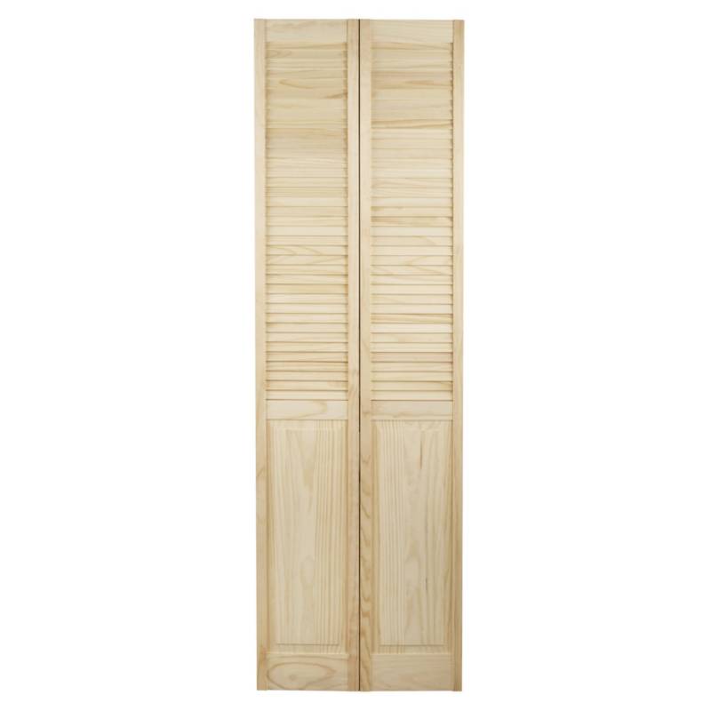 PROMASA - Puerta closet pino celosías 60 x 200 cm.
