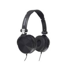 undefined - Audífonos on-ear con cable y micrófono negro