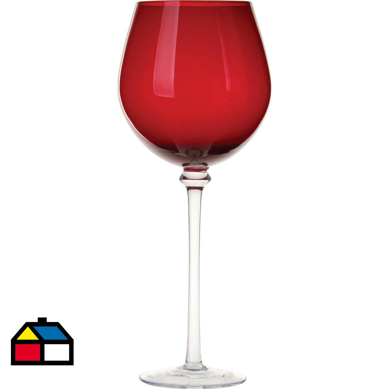 Set de 4 Copas Vino Tinto Roja 580 ml