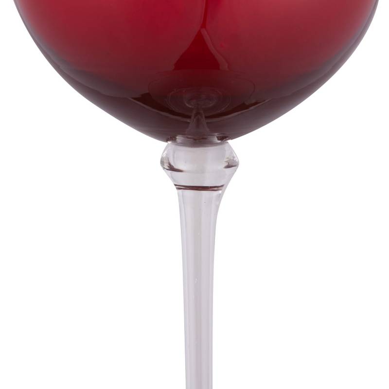 Set de 4 Copas Vino Tinto Roja 580 ml