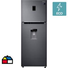 SAMSUNG - Refrigerador top mount 394 litros black stainless.