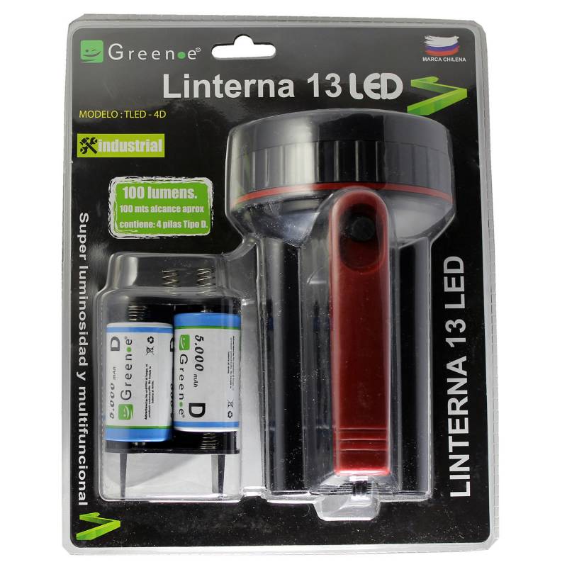 GREEN-E - Linterna industrial 13 led