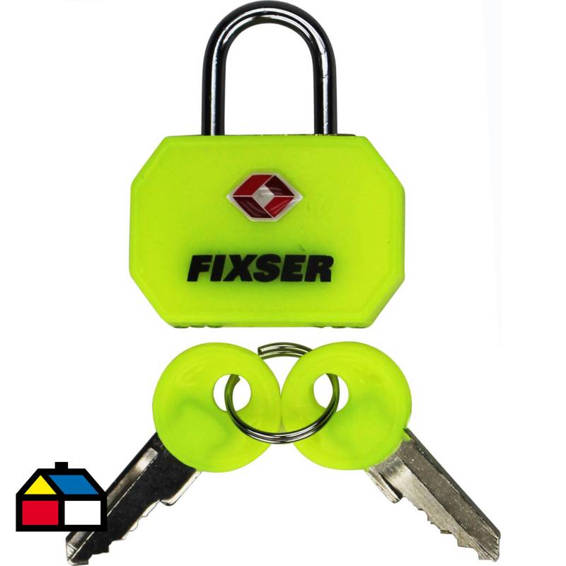 FIXSER - Mini candado TSA fx amarillo