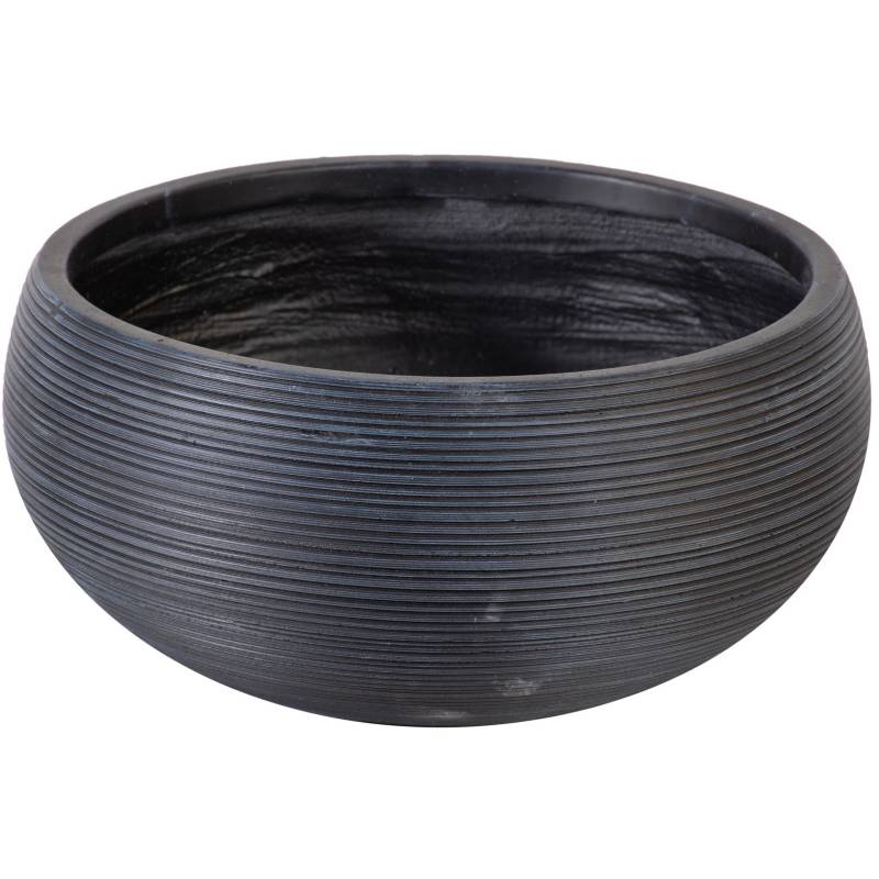 JUST HOME COLLECTION - Macetero fibra round negro 52x25 cm