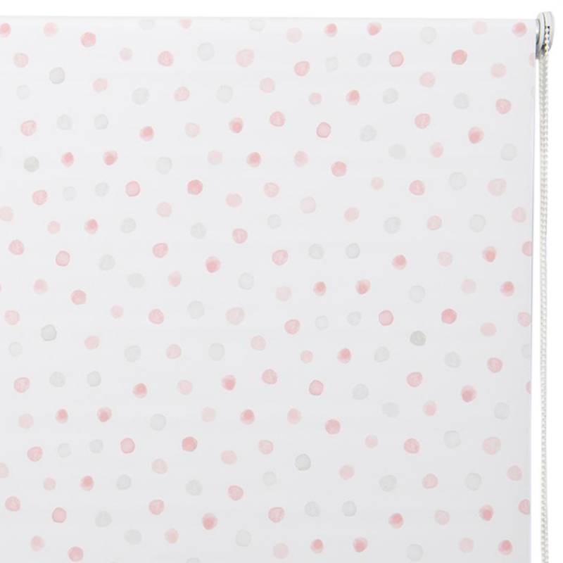 JUST HOME COLLECTION - Cortina black-out Pink Dots 100x100 cm rosado