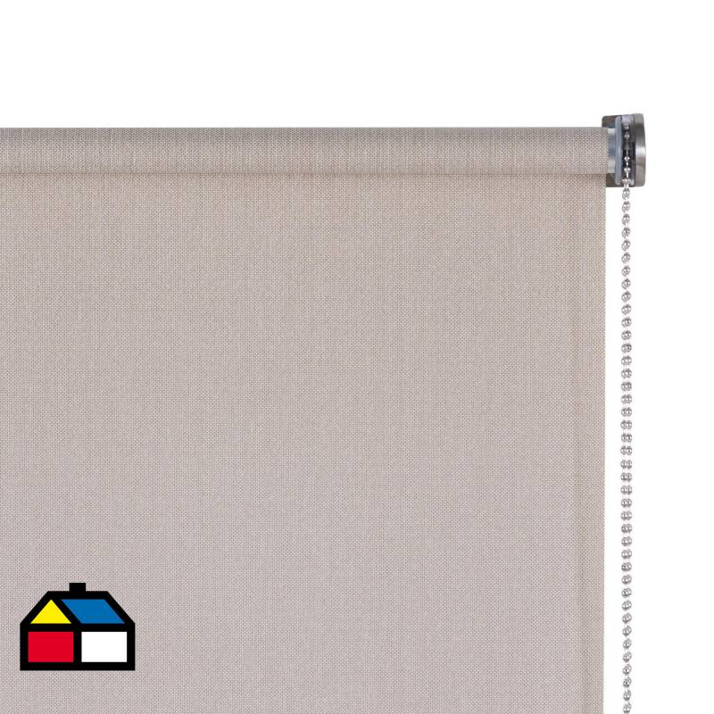 JUST HOME COLLECTION - Cortina enrollable de tela premium 100x100 cm natural