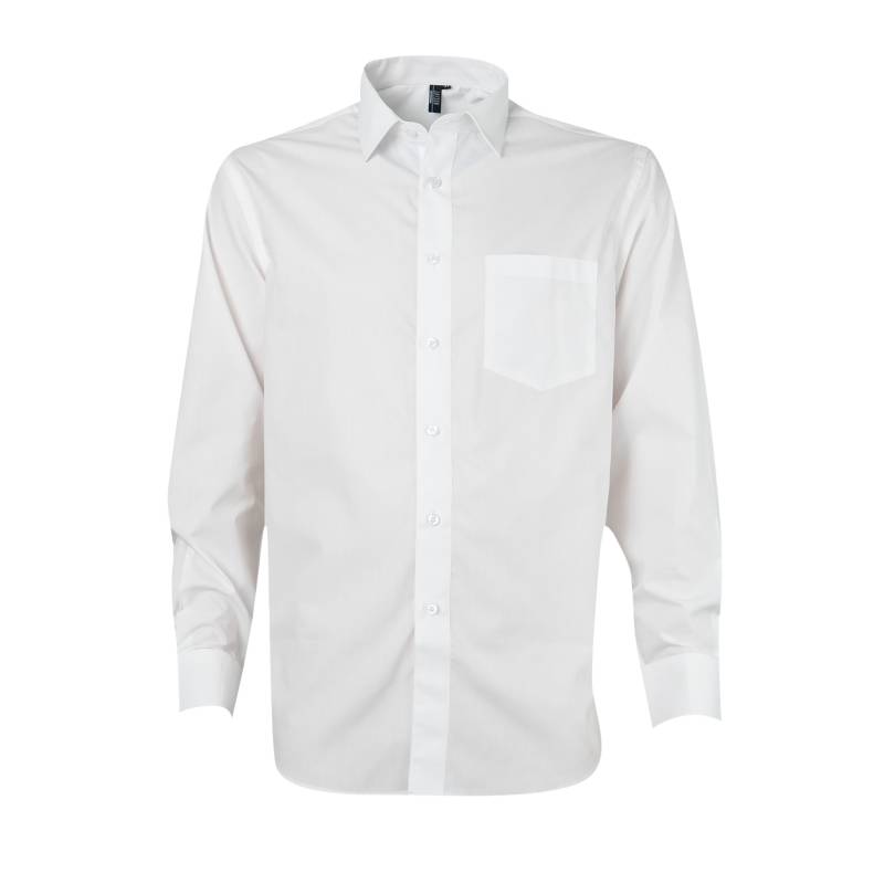 JAYSON - Camisa trevira comfort manga larga blanco 43