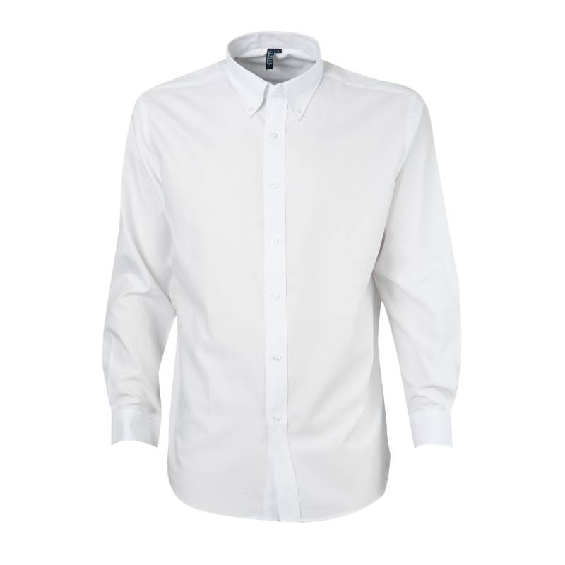 JAYSON - Camisa oxford manga larga blanco S