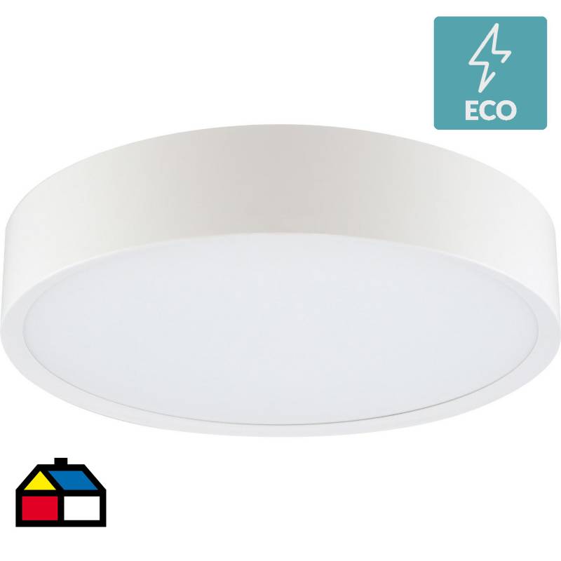 JUST HOME COLLECTION - Plafón led 30 cm anillo blanco