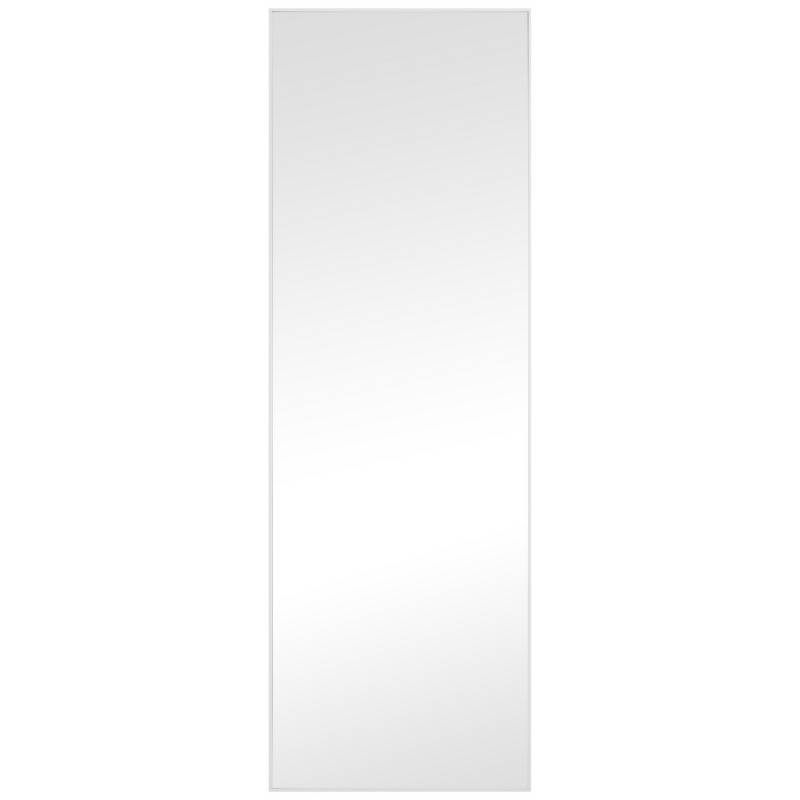 VGO - Espejo flotante aluminio 30x90 cm blanco