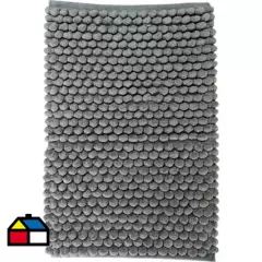 JUST HOME COLLECTION - Piso baño algodón 40x60 cm gris