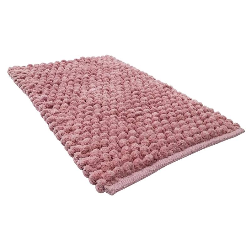 JUST HOME COLLECTION - Piso baño algodón 40x60 cm rosa