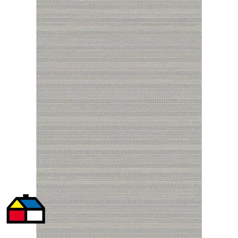 JUST HOME COLLECTION - Alfombra contour rayas 120x170 cm gris