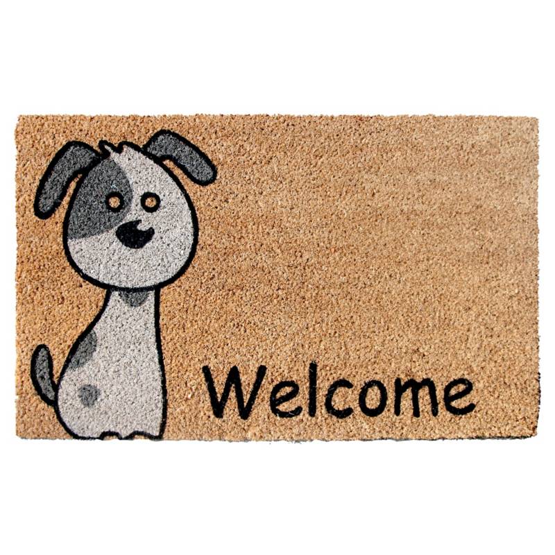 JUST HOME COLLECTION - Limpiapiés Welcome Dog 45x75 cm
