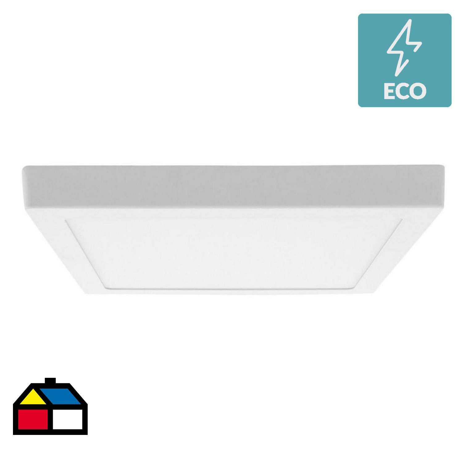 Plafón LED de 18w Panel Sobrepuesto Lámpara Techo Luz Fría R