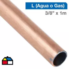 E P C - Cañería Cobre L Gas-Agua 3/8" x 1m