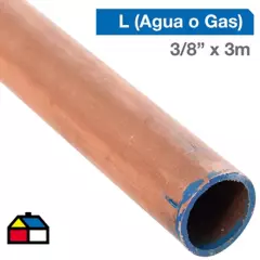 E P C - Cañería Cobre L Gas-Agua 3/8" x 3m