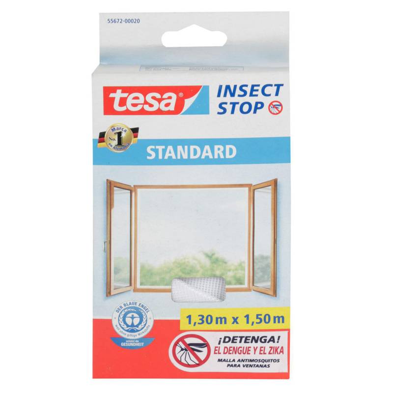 TESA - Malla mosquitera para ventana 1.3 x 1.5mts. blanco