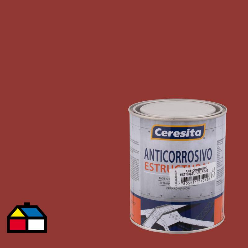 CERESITA - Anticorrosivo estructural opaco 1/4 gl rojo