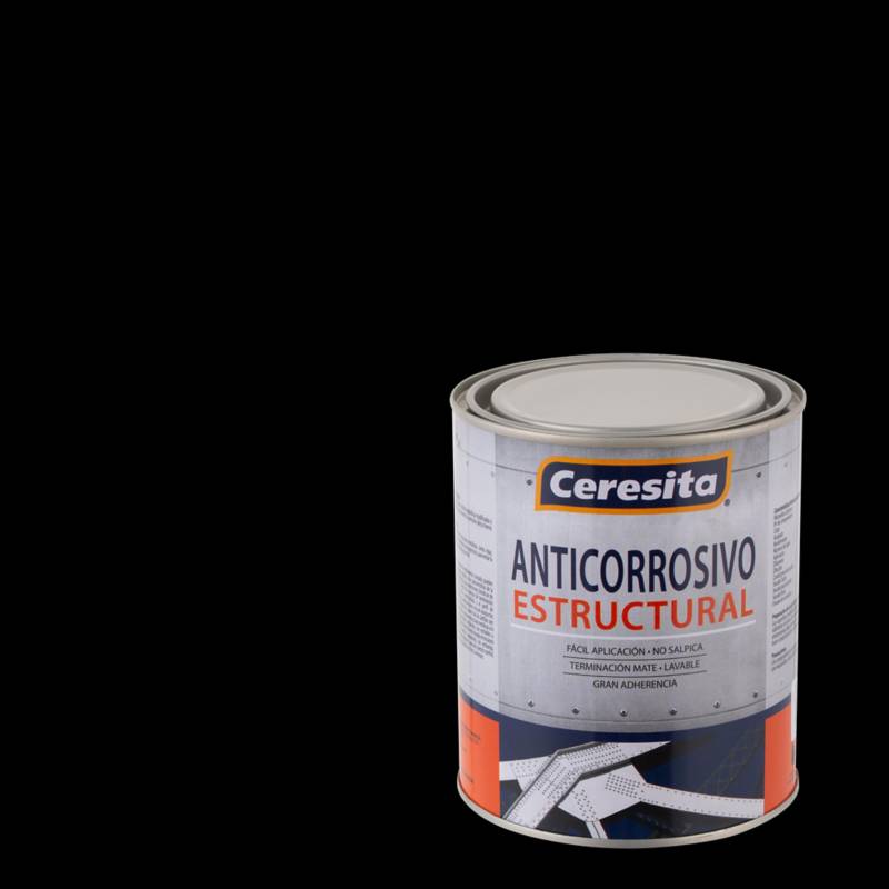 CERESITA - Anticorrosivo estructural opaco 1/4 gl negro