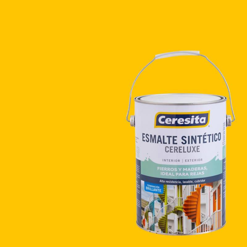 CERESITA - Esmalte sintético brillante 1 gl amarillo