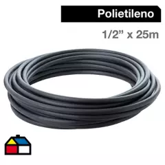 TIGRE - Cañería Polietileno 1/2" x 25m  Negro