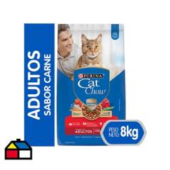 CAT CHOW - Alimento seco para gato adulto 8 kg carne.