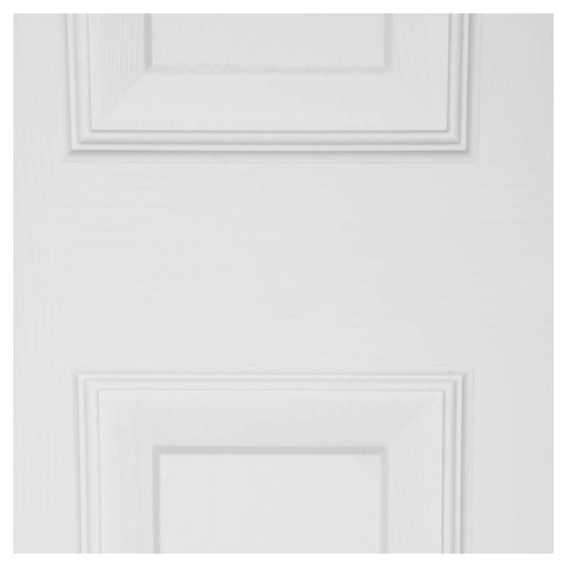 Puerta Sinfonía HDF 75x200 C/6 Paneles C/ Perforación Blanco Prepint