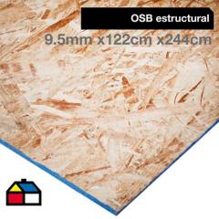 undefined - OSB estructural 9,5 mm  122 x 244 cm