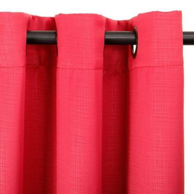 Set de cortinas tela 225x140cm Embosed rojo