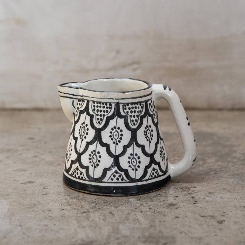 CASA GITANA - Jarro de agua Marroquí 13 cm cerámica negro