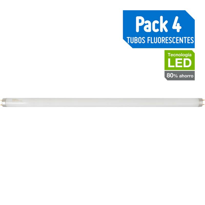 DAIRU - Pack Tubos fluorescente G-13 20W luz Fría