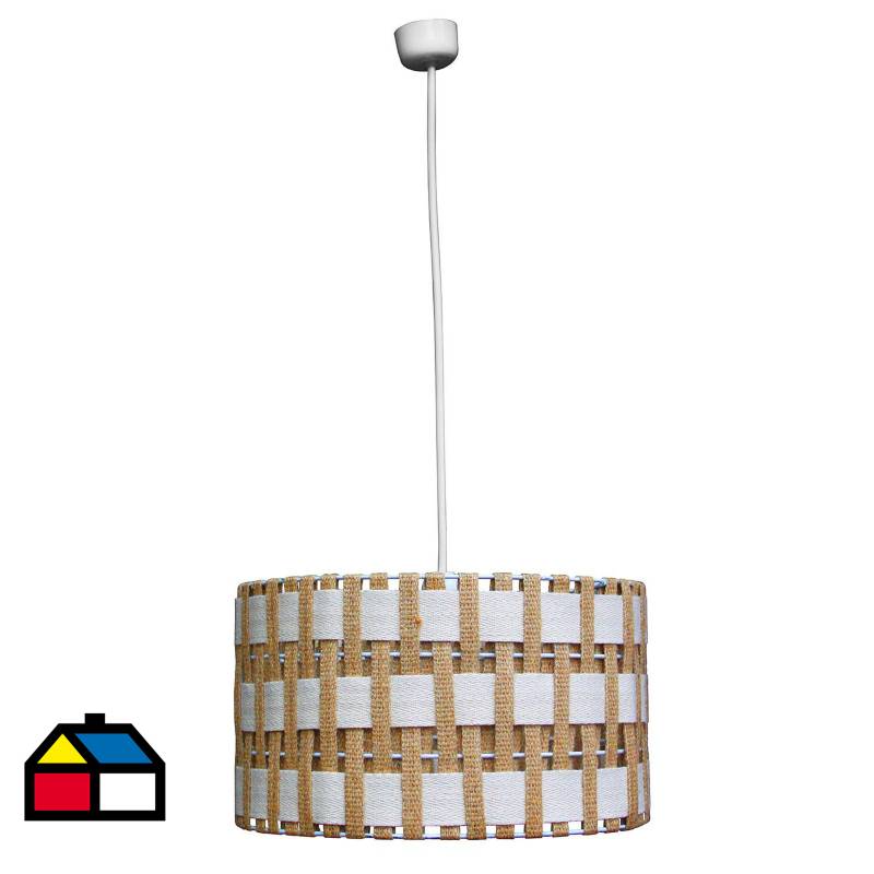 CAROLD STEVENS - Lámpara colgante tambor geométrico metal 1 luz E27