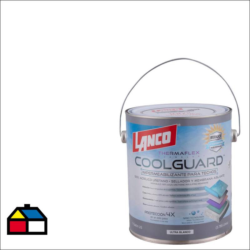 LANCO - Sellador para techos coolguard 1 galon blanco