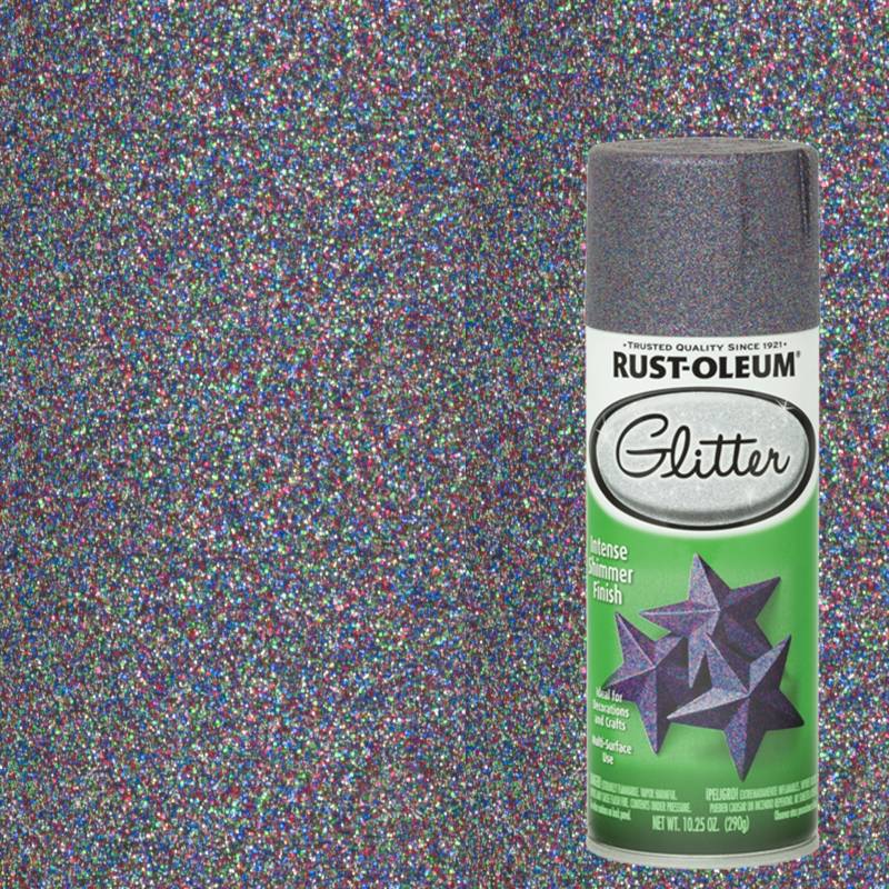 RUST OLEUM - Aerosol specialty glitter brillantina púrpura multiculor 290 gramos
