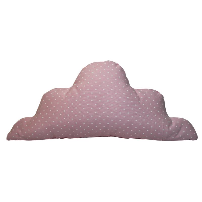 LIGHTME - Cojín nube puntos rosado 60x25 cm