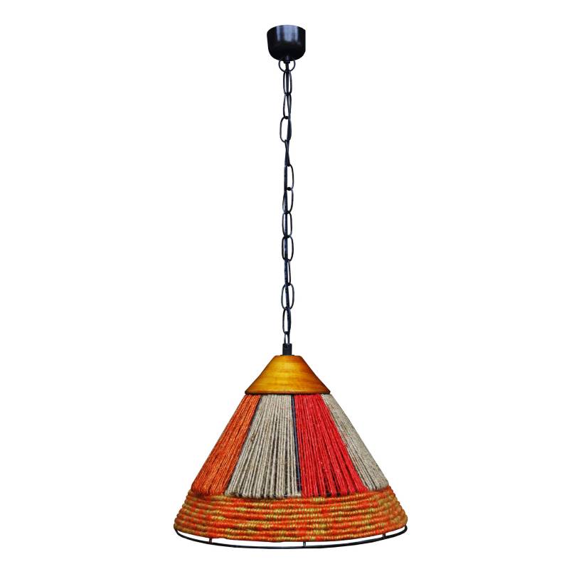CAROLD STEVENS - Lámpara colgante orangepriss m madera 1 luz E27