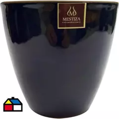 MESTIZA - Macetero Zafiro 24x21 cm negro