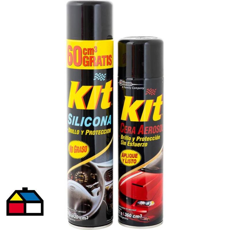 KIT - Kit de silicona en spray + cera en spray