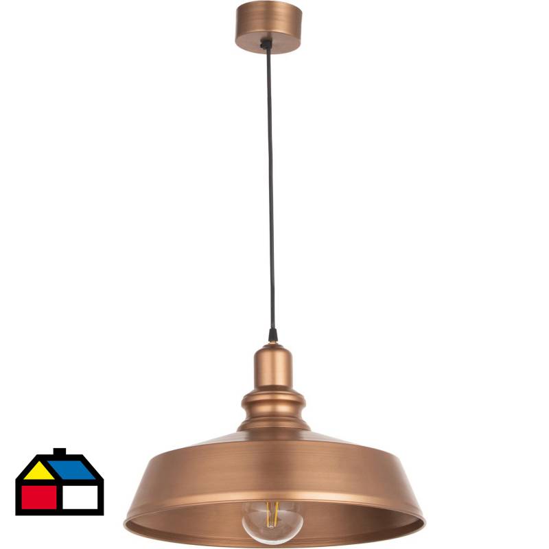 LAMPARAS MANQUEHUE - Lámpara Colgante Platillo Cobre  1 LUZ