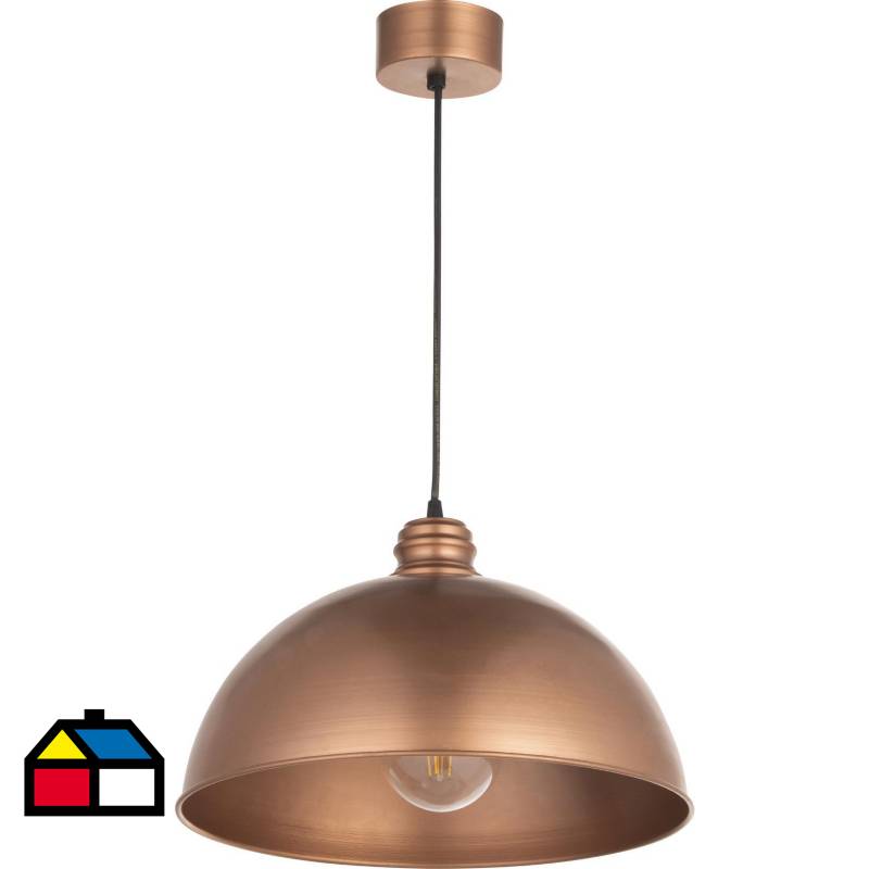 LAMPARAS MANQUEHUE - Lámpara Colgante Estera Cobre 1 luz
