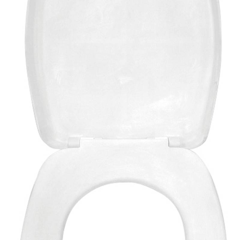 Asiento WC Briggs Mallorca Plástico de polipropileno con forma cuadrada  blanco liso