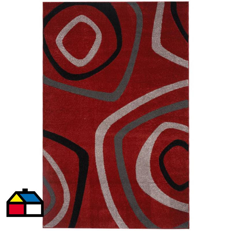 CUISINE BY IDETEX - Alfombra  carved d2 150x200 rojo