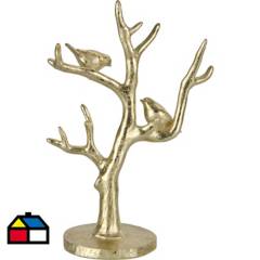 JUST HOME COLLECTION - Figura árbol decorativo 32 cm Dorado.