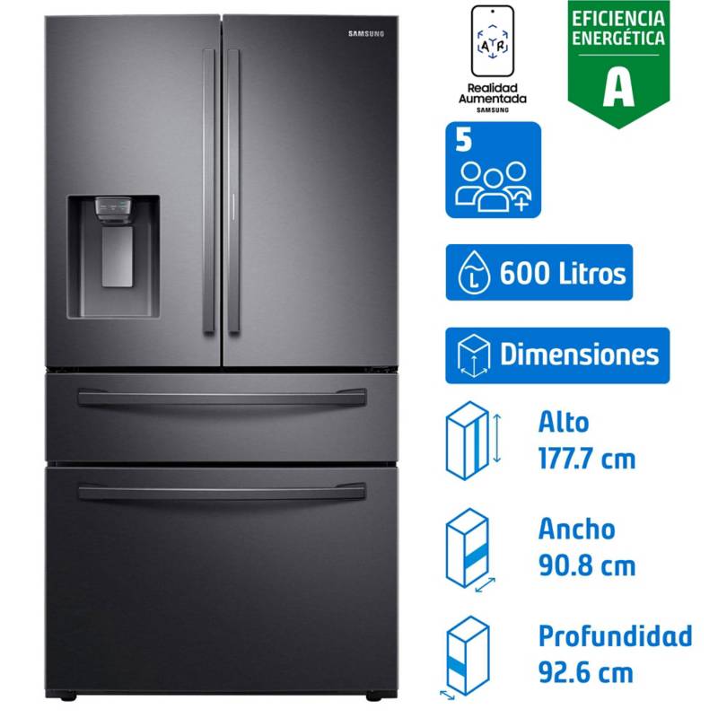 SAMSUNG - Refrigerador 600 litros french door.