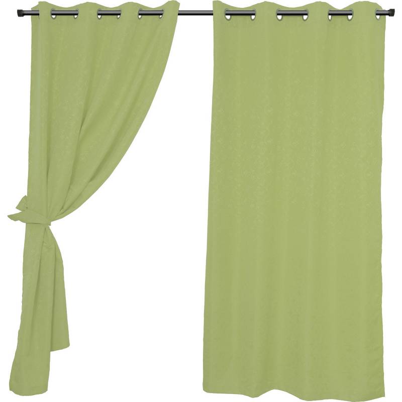 MASHINI - Set cortinas jacquard Isabella 140x220 cm verde