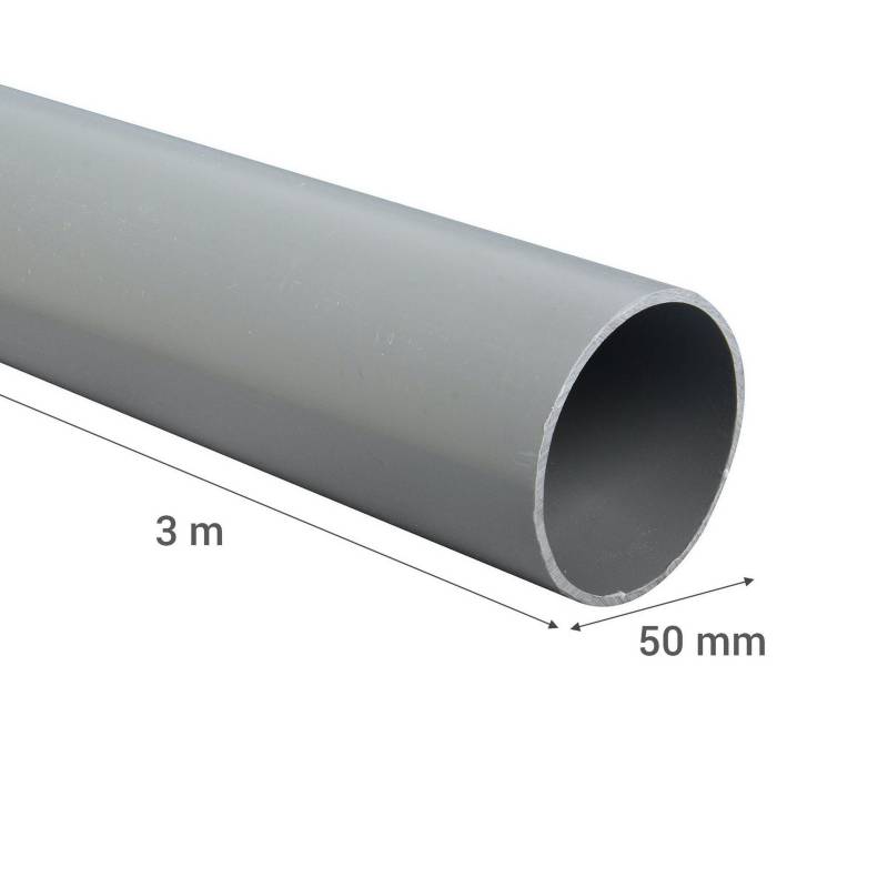Tubo PVC-S 50mm x 3m Gris Cementar