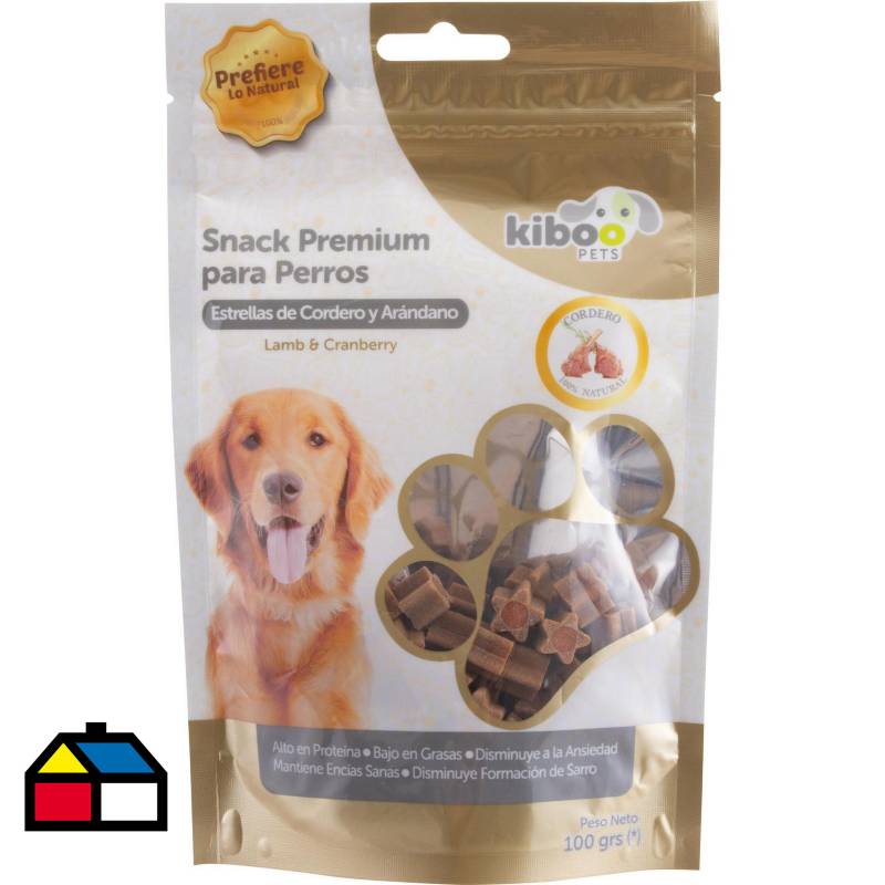 KIBOO PET - Snack perro estrellitas de cordero con arándano