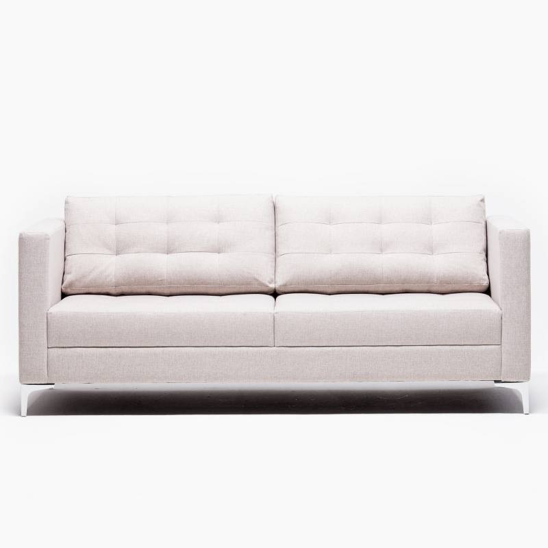 Sofa 3 cuerpos 74x86x200 cm café Sodimac Chile